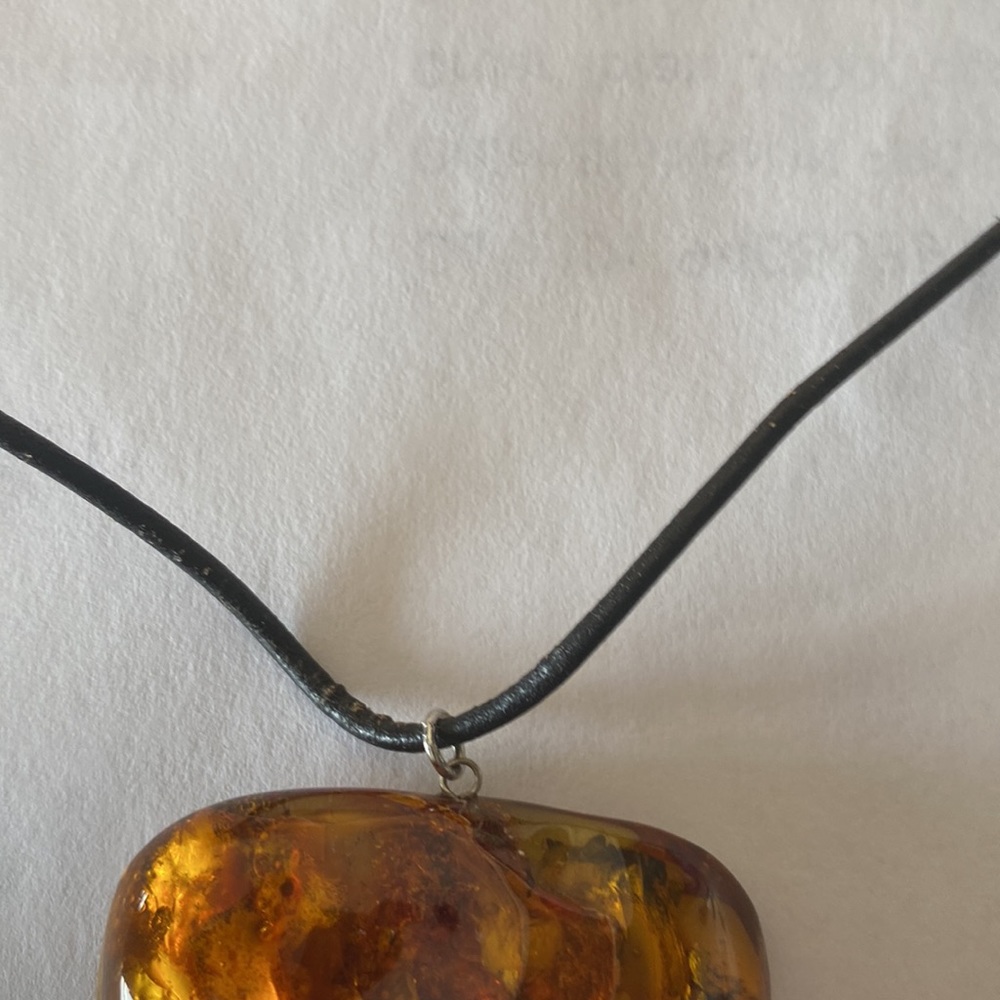 Statement Amber Necklace - image 4